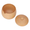 Sour Jujube Wood Condiment Jar Japanese Safe Dustproof Classic Flip