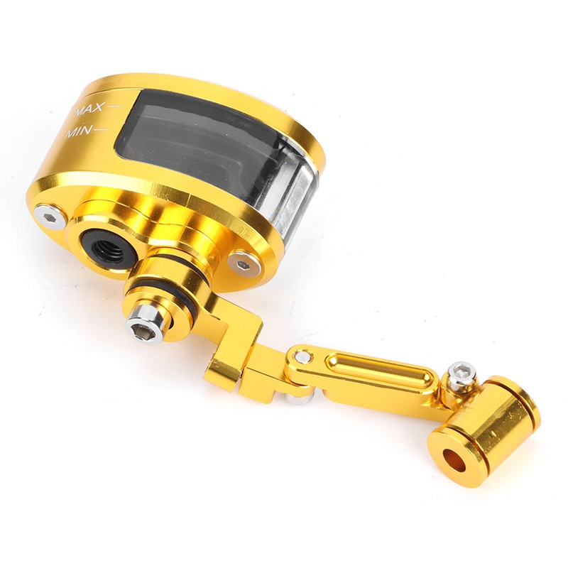 Front Brake Fluid Reservoir CNC Aluminum Motorcbike Oil Cup Set