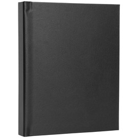 8" x 10" Black Leather Self-Stick Photo Album - Holds 20 Photos