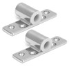 Pair Marine Oarlock Sockets 316 Stainless Steel Side Mounted Mirror