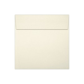 LUX Paper Square Invitation Envelopes for 5 3/4 x 5 3/4 Cards in 70 lb. Natural, Printable Envelopes for Invitations, with Peel & Press Seal, 250 Pack, Envelope Size 6 x 6 (Off-White)
