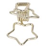 100Pcs Star Binder Clips Hollow Out Cartoon Style Strong Clamping