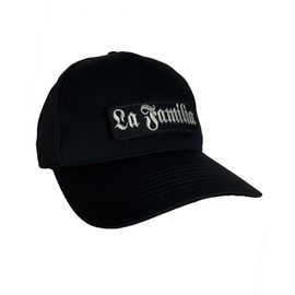 No Face No Name La Familia Baseball Cap in Black I Unisex Freely Adjustable I Embroidered Patch to Change I Snapback Cap Cap Hat, black