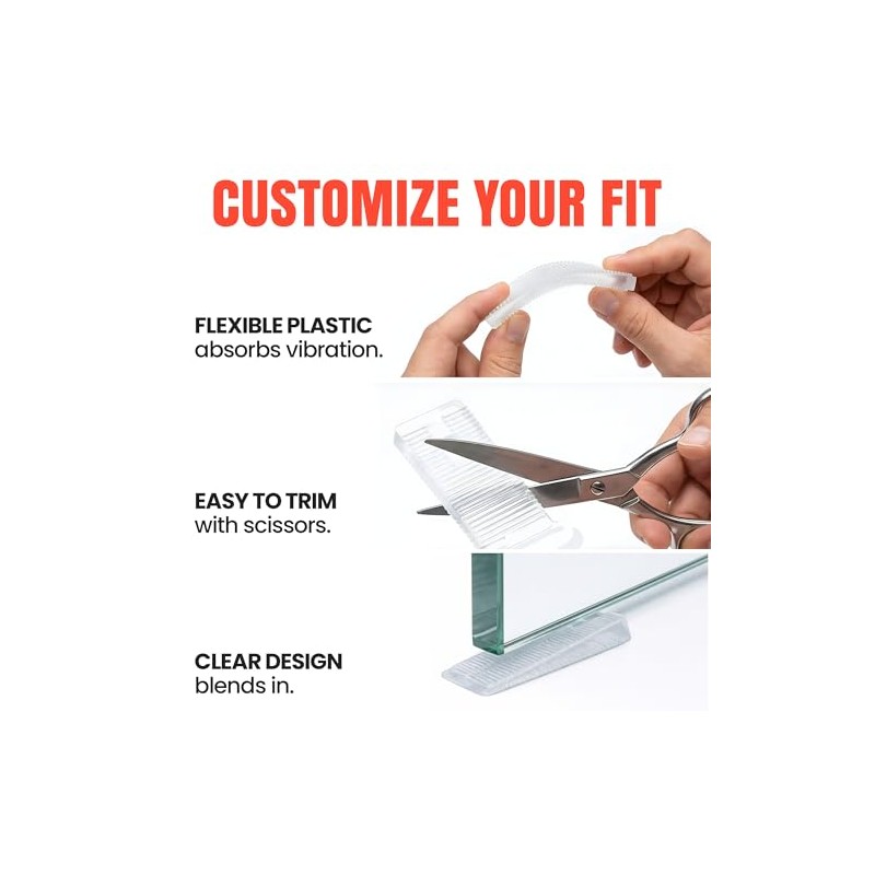 Wobble Cuñas de plástico flexibles Multiusos para nivelar muebles, mesas,