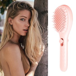 Easy Clean Hair Brush,Multifunctional Telescopic Hair Comb | Anti-Static Scalp Massage Comb, Portable Hairbrush for Women Girls