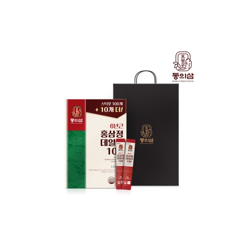 Donguisam 6-Year-Old Red Ginseng Extract Daily100 (110 Packets, 10g Each)