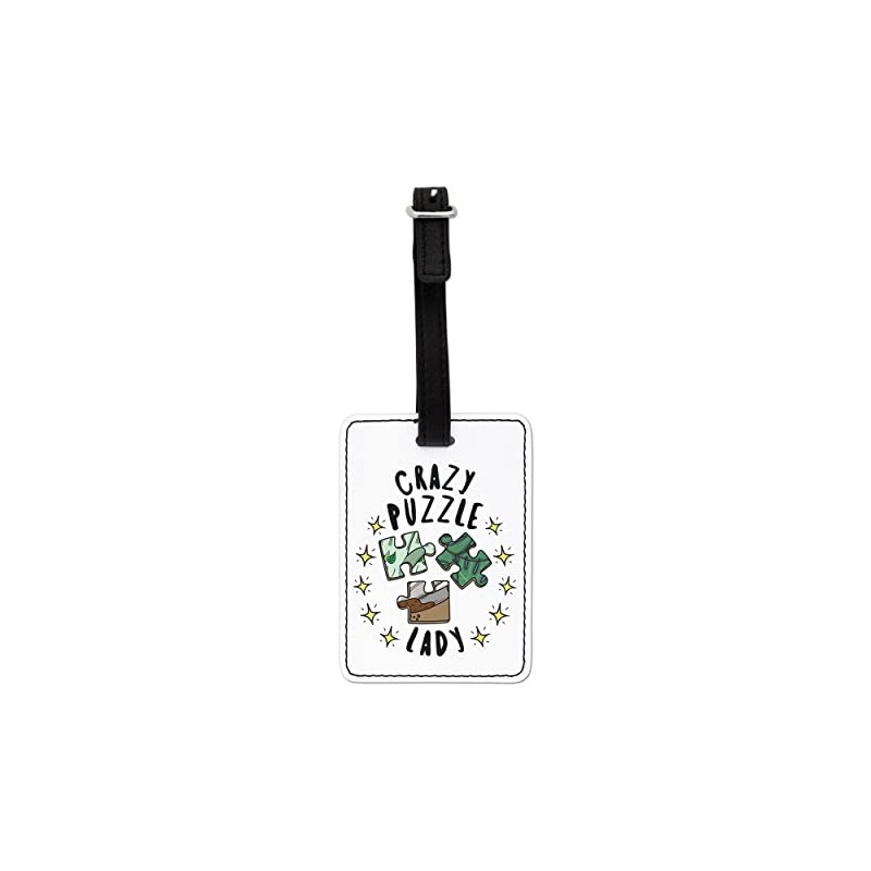 Gift Base Crazy Puzzle Lady Stars Visual Luggage Tag with