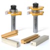 FivePears Tongue and Groove Router Bit Set with 1/2" Shank,T