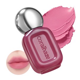 Coral Haze Bear Velvet Tint, #301, Misty Petal, 0.1 oz (3 g), Matte Tint, High Color, Soft Adhesion, Long Lasting, Fluffy Blur Smooth, For Lip & Cheeks, Lipstick, Korean Cosmetics
