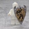 MuseBrickArts 5pack Azeroth Knight Shield Gold Blocks Accessories for Minifigs