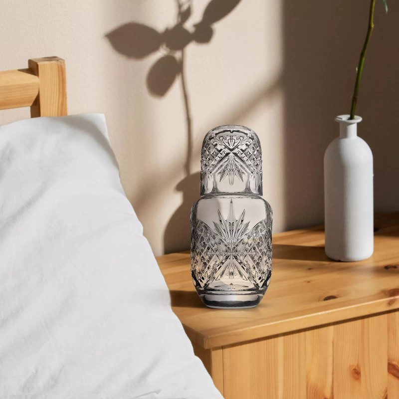 Maypes Water Pitcher – Luxurious Water Bedside Carafe with Drinking