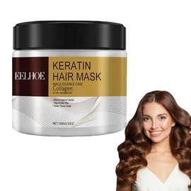 Mascarilla capilar de colágeno acondicionadora de reparación profunda, previene la sequedad, las puntas abiertas y el cabello enredado, apto para todo tipo de cabello. (Size : 1pcs)