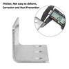 10 Pack 5.51" Silver Heavy Duty Shelf Brackets 140mm Length