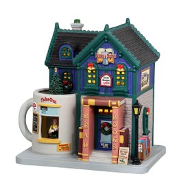 Lemax 35038 Caddington Village Lighted Building: Books & Brews Café