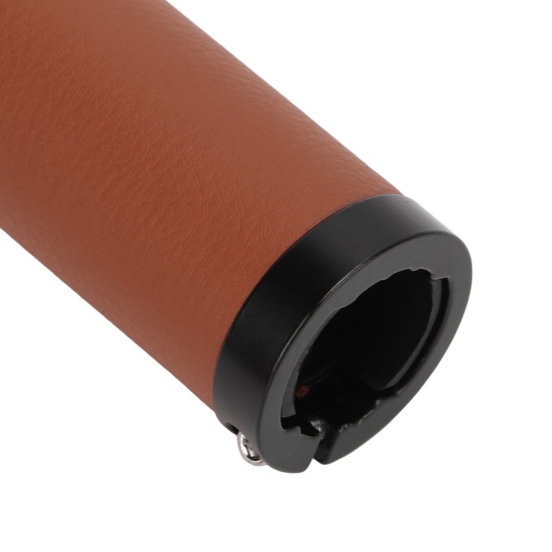 Bike Grips Shockproof Prevent Slip Soft Fiber Leather Handlebar Grips