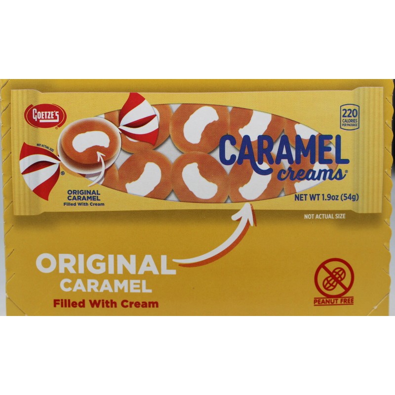 Goetze's Original Caramel Creams by Goetzes Candy Chewy Box of