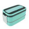 Portable Lunch Box, High Temperature 1400ml Leakage Proof Double Layer