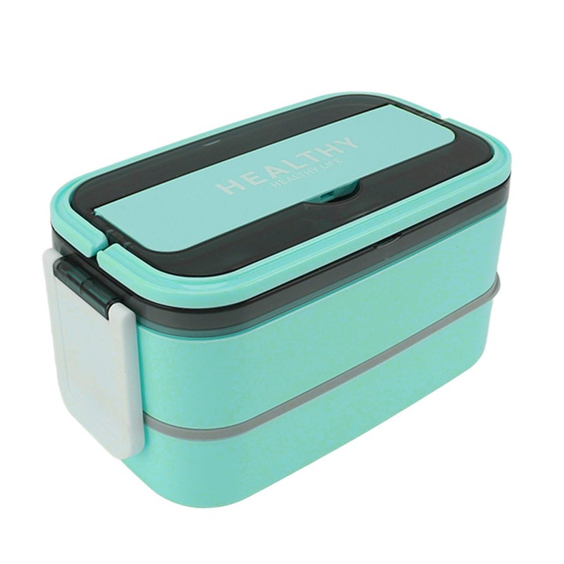 Portable Lunch Box, High Temperature 1400ml Leakage Proof Double Layer