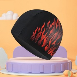 WOW Men's Swimming Cap Aqua Aerobics Adult Swim Cap Red