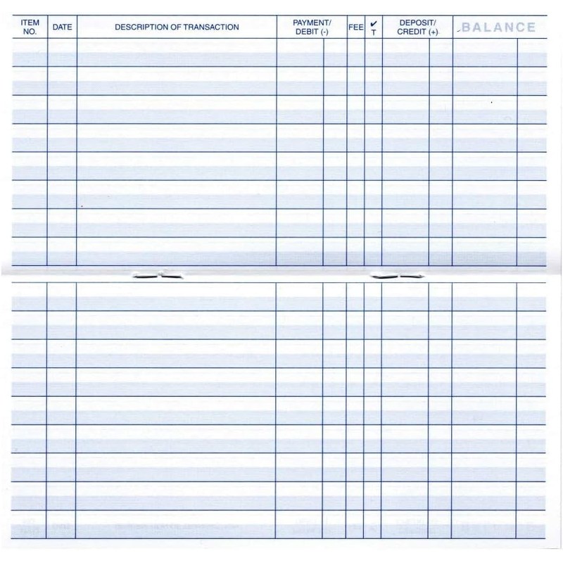 18 Pack Check Registers for Personal Checkbook, 24-25-26 Calendars, Transaction