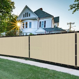 FLORALEAF 4'×40' Privacy Screen Fence Windscreen Mesh Shade Net Cover Heavy Duty Fencing 90% Blockage for Outdoor Wall Garden Yard Backyard - Custom Size Available