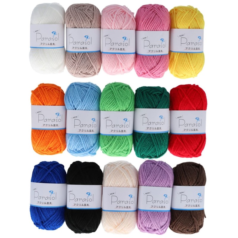 Yokota 6900 Wool Parasol, Acrylic, Medium Size, Solid Color, 5