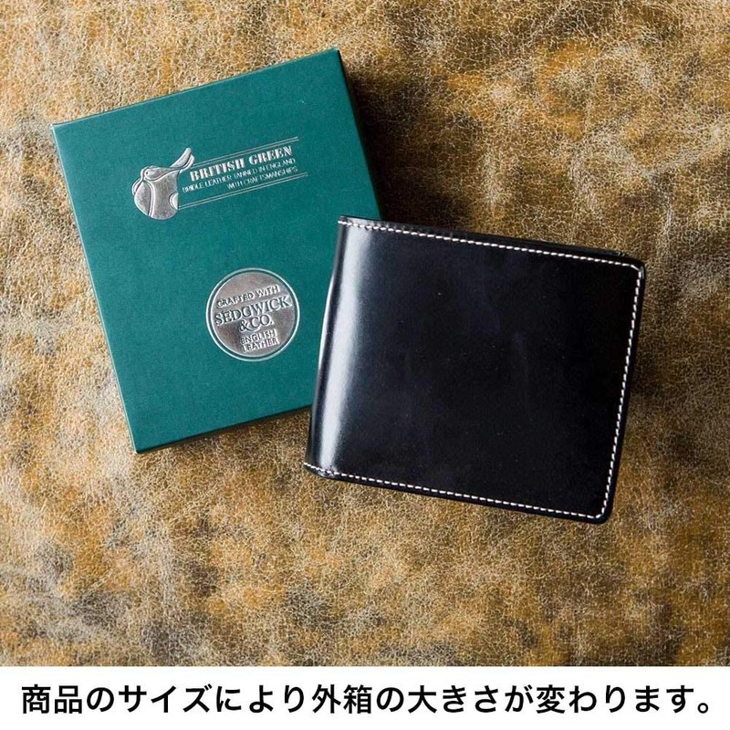 British Green Men's Bifold Wallet, Free Engraving, Made in the
