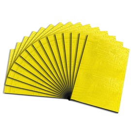 342 Mil 16 Sqft Sound Insulation, Sound Deadening Material for Cars, Thick Deadening Mat, for Automotive Trunks, Hoods, Doors, Pack of 15 Sheets, Gold Color
