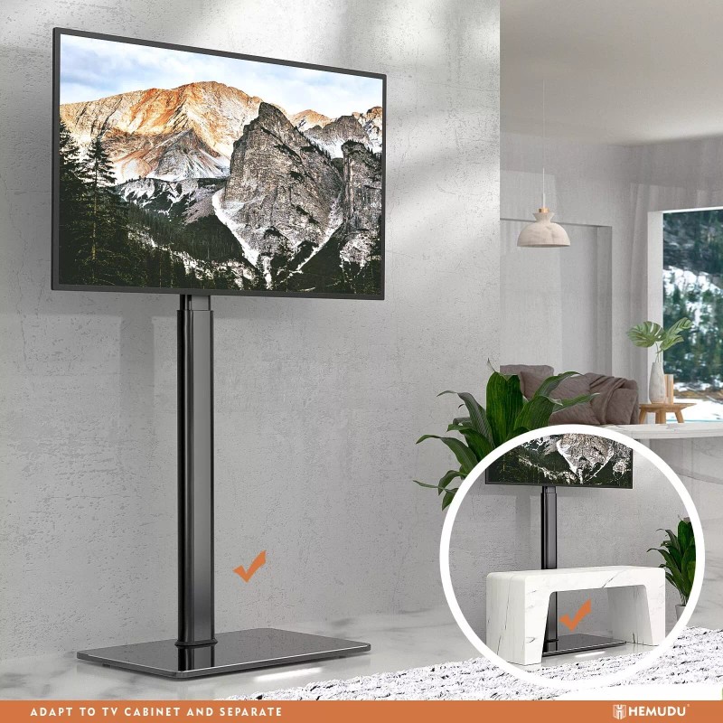Hemudu Universal TV Stand Monitor with Mount 100 Degree Swivel