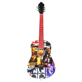 Famous 4 Wooden Miniature Guitar Replica
