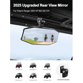 ZIDIYORUO UTV Rear View Mirror Compatible with Polaris Ranger Accessories