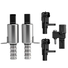 Riyhch Intake&Exhaust Variable Valve Timing Solenoid VVT, Camshaft+Crankshaft Position Sensor, for Mini Cooper 07-15,for Cooper Countryman 11-16, for Cooper Paceman 07-16,1.6L,11368610388 13627561753