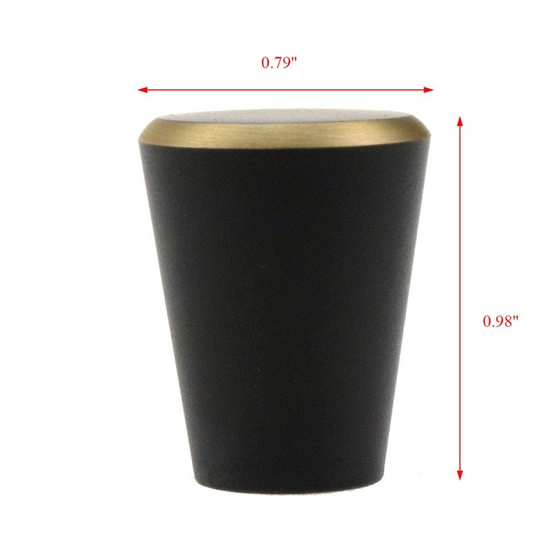 Coshar 4pcs Premium Pure Copper Solid Knobs Decorative Knobs Handle