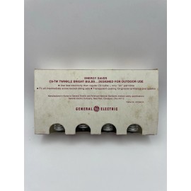 GE Vintage GE Twinkle Bright C9 Clear Christmas Light Replacement Bulbs 8 Bulbs NOS