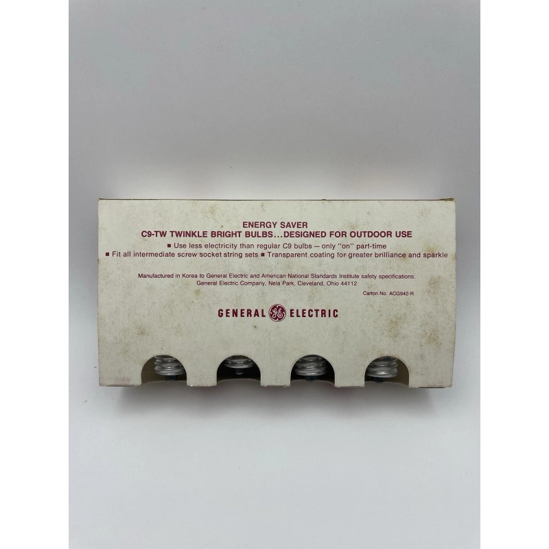 GE Vintage GE Twinkle Bright C9 Clear Christmas Light Replacement