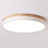 Yiisem Dimmable Wood LED Flush Mount Ceiling Light, 5CCT 2700K-6000K