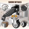 Spacecare Workbench Casters Kit 600Lbs Heavy Duty Quick Release 2