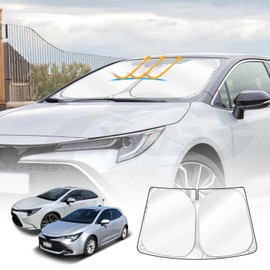 X-Car Windscreen Sun Shade for Toyota Corolla Hatch Sedan 2018-2025 Blocks UV Rays Foldable Custom Wind Screen Sun Visor Protector