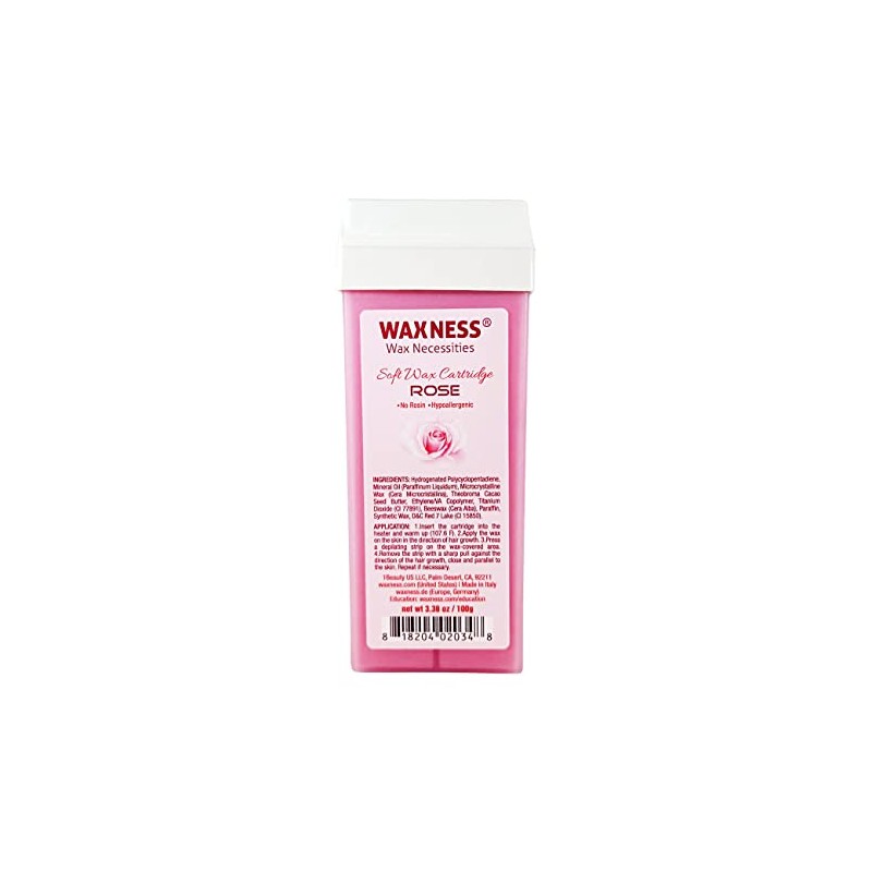 Wax Necessities Rose Soft Wax Cartridge 3.38 Ounces