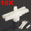 C-FUNN 10Psc Side Door Trim Moulding Strip Plastic Clips For