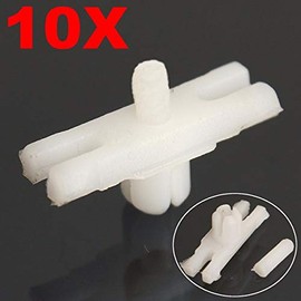 C-FUNN 10Psc Side Door Trim Moulding Strip Plastic Clips For Volkswagen Golf Mk1 Jetta Old Beetle