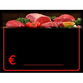 etichettesegnaprezziperalimenti 30 butcher's price tags, plastic card holder, food law, 8.3 x 11.3 cm. (carriers are not included)