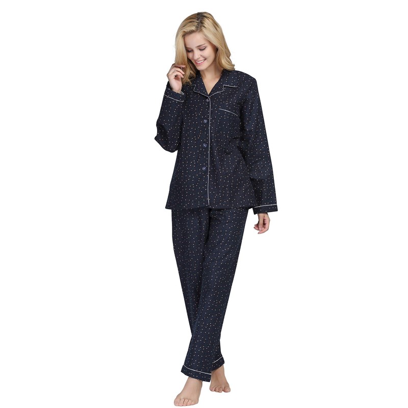 TONY AND CANDICE Women's 100% Cotton Long Sleeve Flannel Pajama
