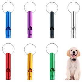 YESHLiky 7 Pcs Dog Whistles for Recall, Dog Whistle to Stop Barking, Training Whistle with Keychain for Obedience Training & Behaviour Aids for Most Breeds Pets(Random Colors)