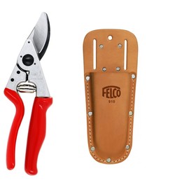 Rittenhouse Felco 7 Bypass Pruner with Leather Holster (Bundle, 2 Items)