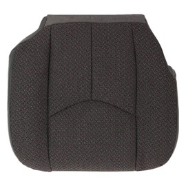 GXARTS Driver Side Bottom Cloth Seat Cover Gray Compatible with Chevy Silverado GMC Sierra Single-Cab Quad-Cab Crew-Cab Work Truck Base WT 2003 2004 2005 2006 2007