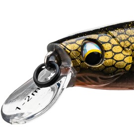 LMAB Flash Vibe 67, 80 & 98 mm - Twitchbait - Suspending & Floating, Hardbait, Wobbler Perch, Suspender Wobbler, Zander Wobbler (Running Depth 1.0-2.0 m | Floating/Suspending, Golden Roach, 98 mm)