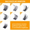 Individual Eyelashes, D Curl, 10 mm, B&Q Eyelashes, 72 Pieces,