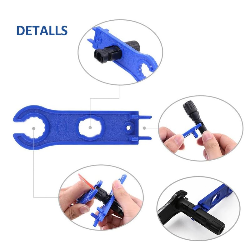 MC4 Spanners,2PCS Solar Spanner Set,MC4 Keys,MC4 Tool,Solar Connector Disconnect Tool,Solar