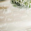 RUIXUAN Clear Acrylic Laser Cut Hexagon Sheet, Hexagon Place Cards
